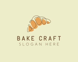 Croissant Pastry Patisserie logo design