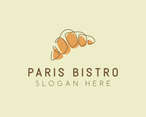 Croissant Pastry Patisserie logo design