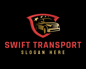 Pickup Truck Transportation  logo design