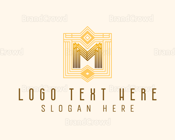 Geometric Art Deco Luxury Logo