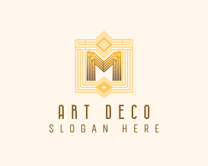 Deco - Geometric Art Deco Luxury logo design