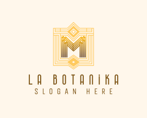 Letter - Geometric Art Deco Luxury logo design