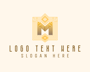 Geometric Art Deco Luxury Logo