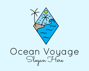 Ocean Waves Diamond logo design