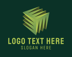 Technology - 3D Lawn Grass logo design