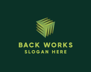 3D Lawn Grass logo design