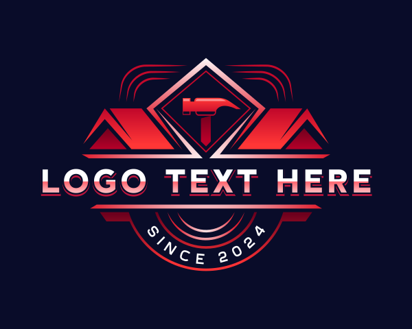 Refurbish - Hammer Renovation Contractor logo design