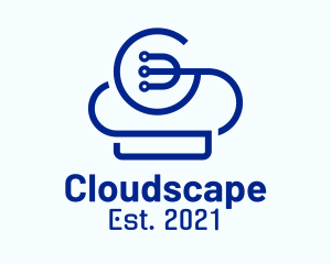 Digital Cloud Storage logo design