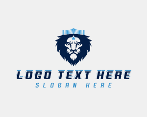 Boxing Gym - Lion Boxing Fitness logo design