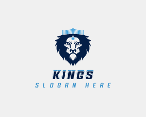 Lion Boxing Fitness logo design