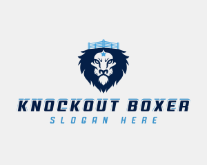 Lion Boxing Gym logo design