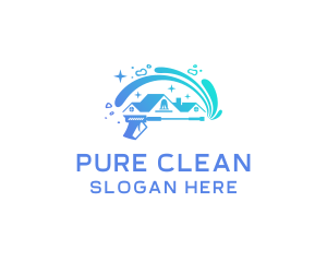 Home Power Washer Cleaning logo design