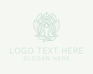 Yogi - Meditation Woman Nature logo design