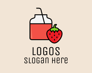 Strawberry Juice Jar Logo