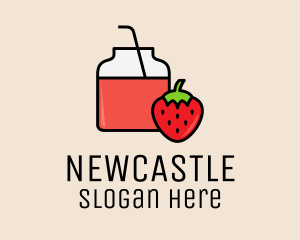 Strawberry Juice Jar Logo