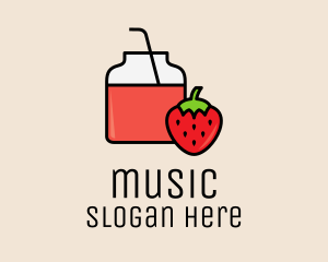 Strawberry Juice Jar Logo