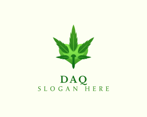 Dispensary - Natural Marijuana Heart logo design