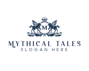 Mythical Horse Royal Crest logo design