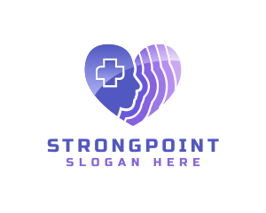 Neurology - Mental Health Heart logo design