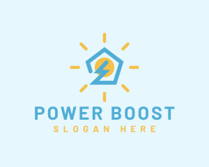 Electric Power Home logo design