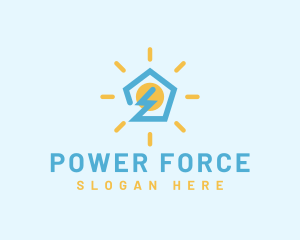 Electric Power Home logo design