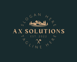 Ax - Outdoor Adventure Clothing logo design