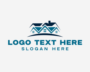 Housing - Property Roofing Contractor logo design