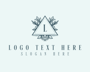 Elegant Floral Pyramid  Logo