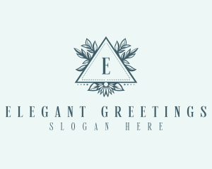 Elegant Floral Pyramid  logo design