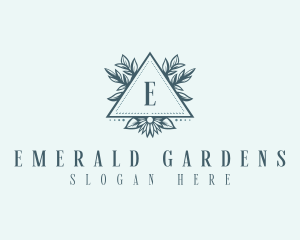 Elegant Floral Pyramid  logo design