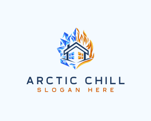 Ice - Fire Ice Temperature logo design