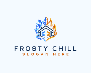 Ice - Fire Ice Temperature logo design