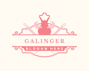 Mannequin Tailor Dressmaker Logo