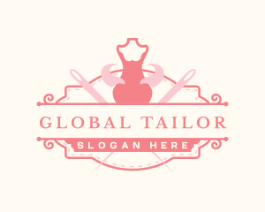 Mannequin Tailor Dressmaker logo design