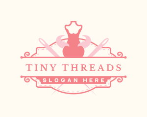 Mannequin Tailor Dressmaker logo design