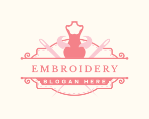 Mannequin Tailor Dressmaker logo design