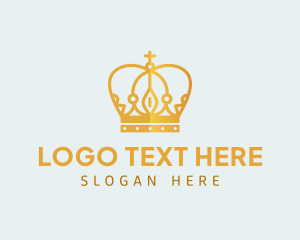 Leader - Regal Monarch Crown logo design