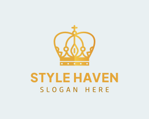 Palace - Regal Monarch Crown logo design