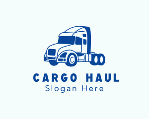 Trailer Truck Transport logo design