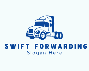 Trailer Truck Transport logo design