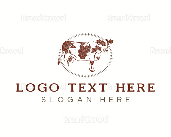 Cow Farm Animal Logo