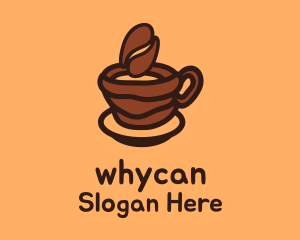 Macchiato - Coffee Bean Cup logo design