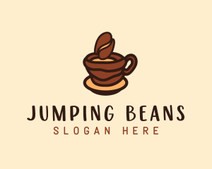 Coffee Bean Cup logo design