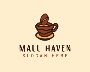 Coffee Bean Cup logo design