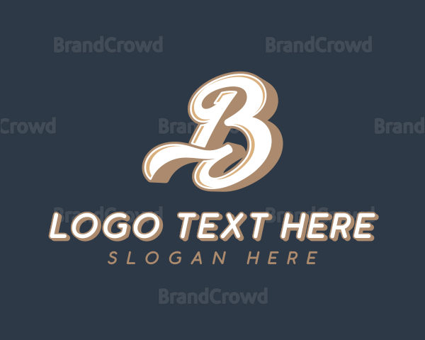 Cursive Creative Agency Letter B Logo | BrandCrowd Logo Maker