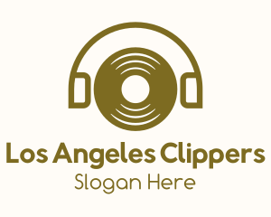 Sound Engineer - Simple Disc Headphones logo design