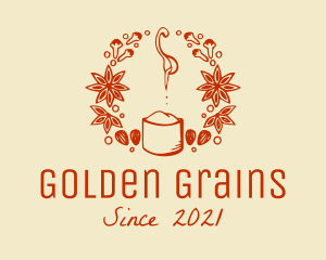 Grains - Cinnamon Nutmeg Spices logo design