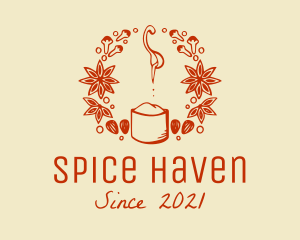 Spices - Cinnamon Nutmeg Spices logo design