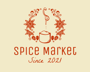 Cinnamon Nutmeg Spices logo design