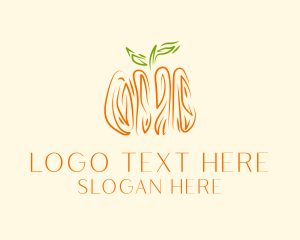 Pumpkin Patch Scribble Logo